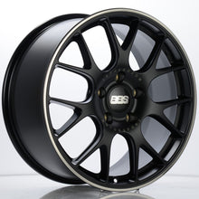 Load image into Gallery viewer, BBS CH-R 19x8.5 5x130 ET51 CB71.6 Satin Black Polished Rim Protector Wheel w/ Motorsport Etching - BBS - CH108BPO-MTSP