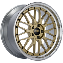 Load image into Gallery viewer, BBS LM 19x9 5x112 ET42 Gold Center Diamond Cut Lip Wheel -82mm PFS/Clip Required - BBS - LM250GPK