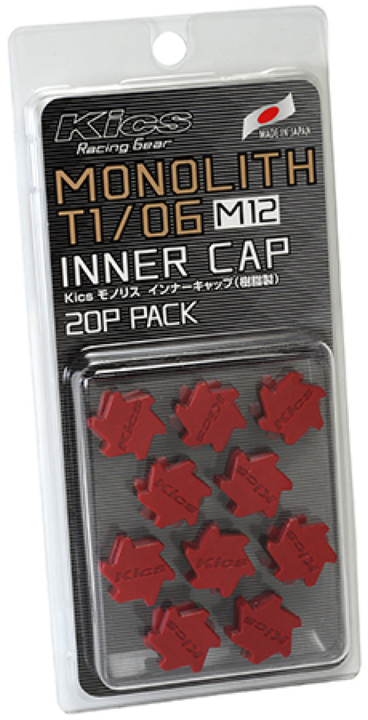 Project Kics M12 Monolith Cap - Red (Only Works For M12 Monolith Lugs) - 20 Pcs - Project Kics - WCMF1R