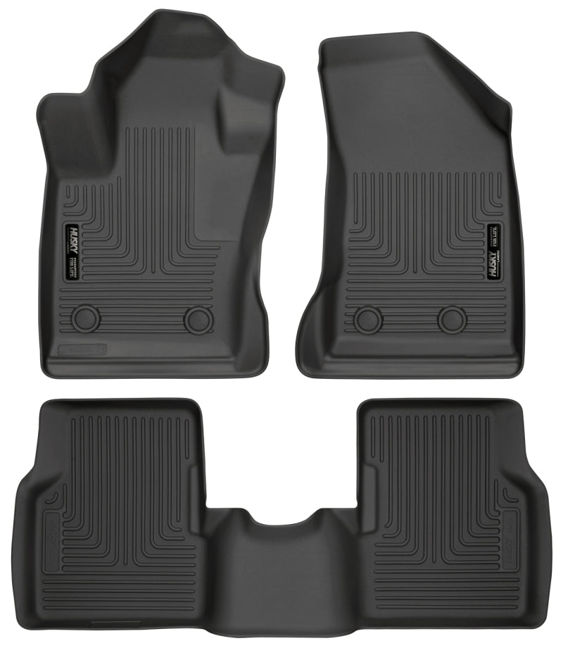 Weatherbeater - Front & 2nd Seat Floor Liners 2017-2023 Jeep Compass - Husky Liners - 95681
