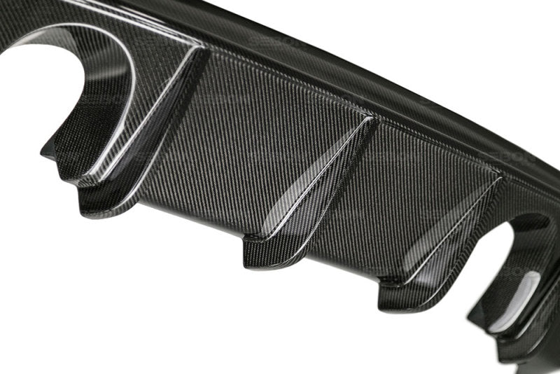 Carbon fiber rear diffuser for 2016-2018 Ford Focus RS - Seibon Carbon - RD16FDFO-OE