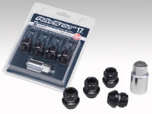 Load image into Gallery viewer, Rays 17 Hex Racing Nut Set L25 Short Type 12x1.25 - Black Chromate (16 Pieces) - Rays - W17RN12125BL25