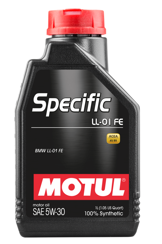 100% Synthetic; BMW Gasoline and Diesel engine oil; Approved BMW Long Life-01 FE - Motul - 109370