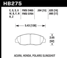 Load image into Gallery viewer, Disc Brake Pad Set ER-1 Disc Brake Pad, Front, 0.620 Thickness, -    - Hawk Performance - HB275D.620
