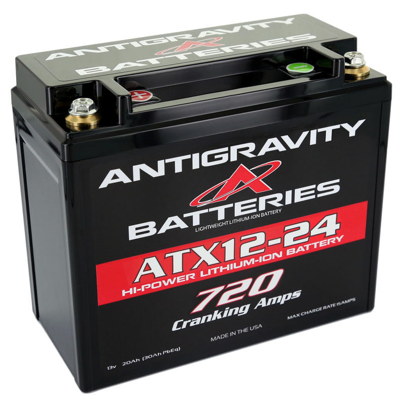 Antigravity XPS V-12 Lithium Battery - Left Side Negative Terminal - Antigravity Batteries - AG-YTX12-24-L
