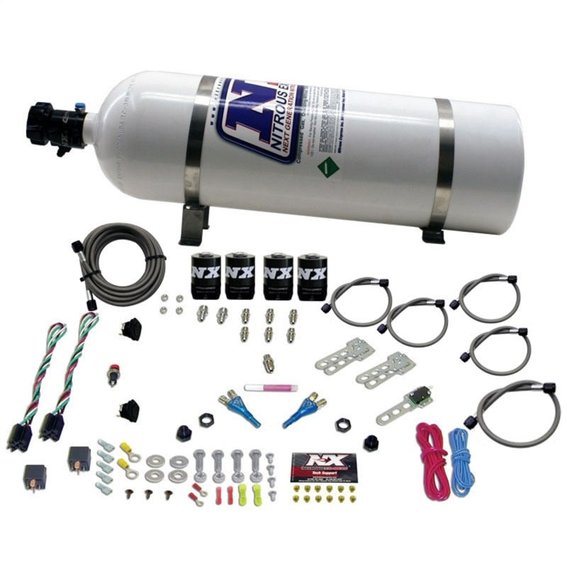 FORD EFI DUAL STAGE (50-75-100-150HP X 2; With 15LB Bottle . - Nitrous Express - 20124-15