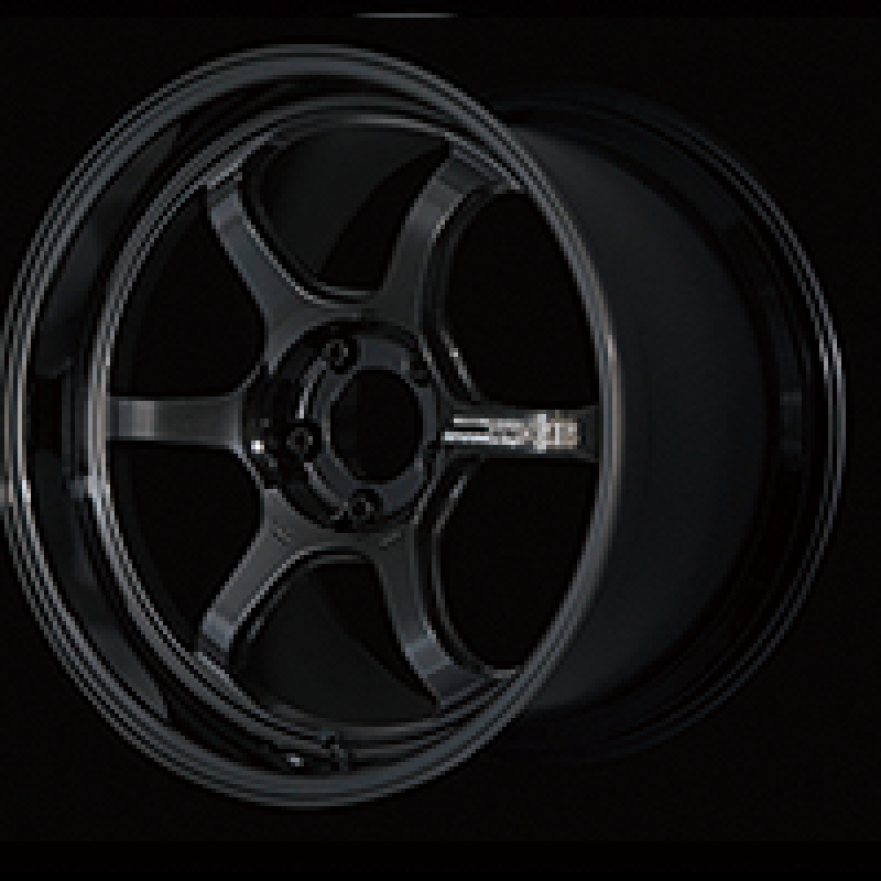 Advan R6 18x9.5 +25 5-112 Racing Titanium Black Wheel - Advan - YA68J25MTB