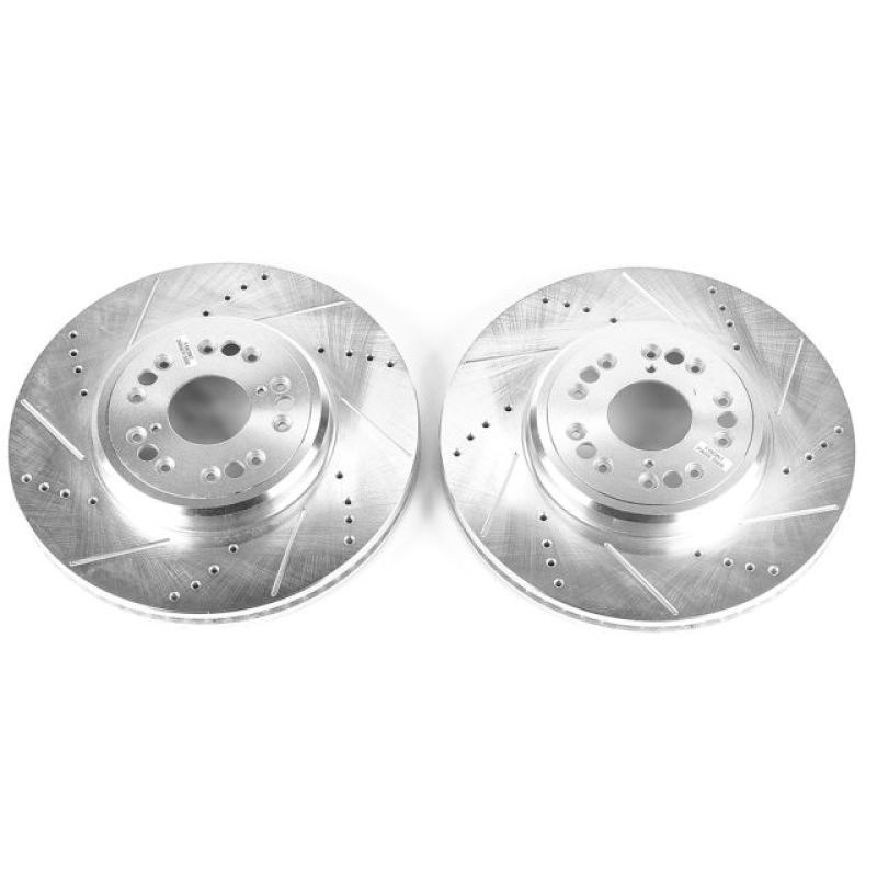 Power Stop Drilled and Slotted Brake Rotor (Pair)    - Power Stop - JBR789XPR