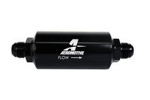 Load image into Gallery viewer, Aeromotive In-Line Filter - (AN -10 Male) 10 Micron Fabric Element Bright Dip Black Finish - Aeromotive Fuel System - 12387