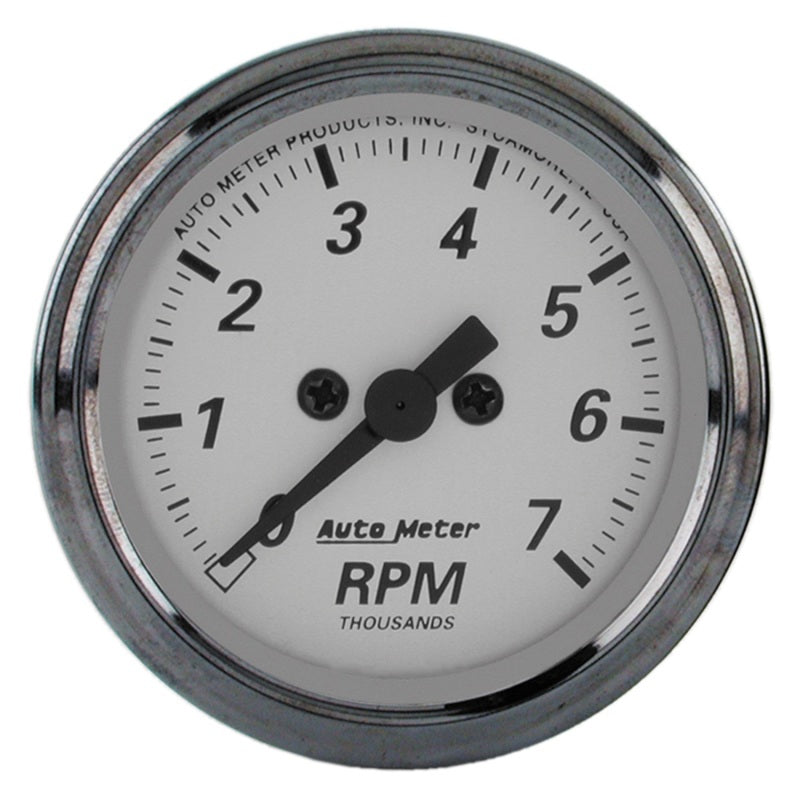 GAUGE; TACHOMETER; 2 1/16in.; 7K RPM; IN-DASH; AMERICAN PLATINUM - AutoMeter - 1994