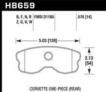 Load image into Gallery viewer, Disc Brake Pad Set ER-1 Disc Brake Pad, 0.570 Thickness, Fits Wilwood SL, AP Racing, Outlaw, -    - Hawk Performance - HB659D.570