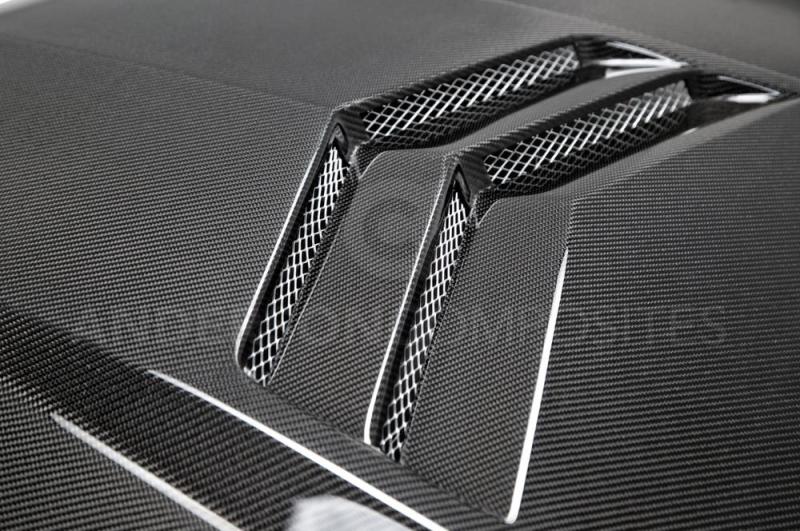 Type-VT carbon fiber hood for 2013-2015 Cadillac ATS - Anderson Composites - AC-HD13CAATS-VT