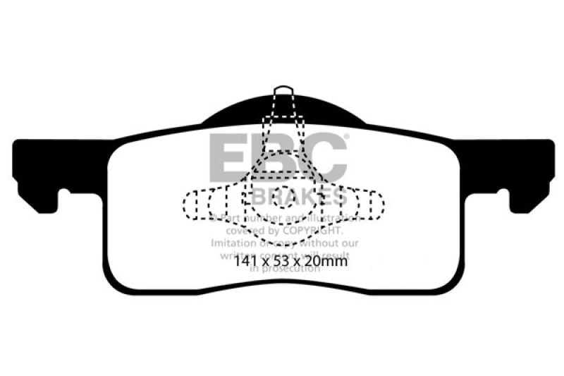 Truck/SUV Extra Duty Brake Pads; 2002 Ford Expedition - EBC - ED91652