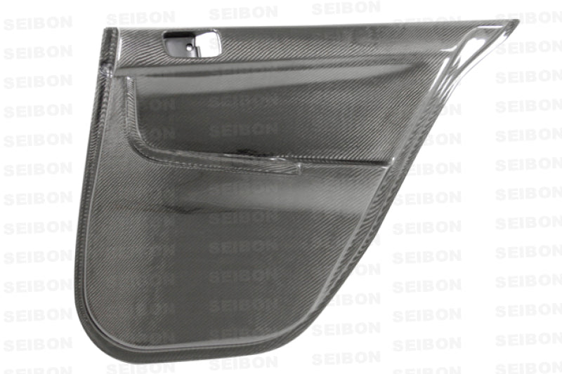 Carbon fiber rear door panels for 2008-2015 Mitsubishi Lancer EVO X - Seibon Carbon - DP0809MITEVOX-R