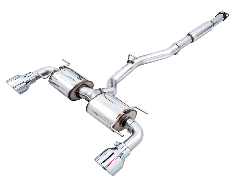 AWE Subaru BRZ/ Toyota GR86/ Toyota 86 Touring Edition Cat-Back Exhaust- Chrome Silver Tips - AWE Tuning - 3015-32486