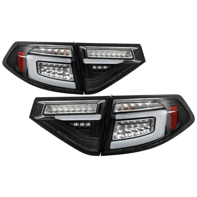 Spyder) LED Tail Lights - Black 2008-2011 Subaru Impreza - SPYDER