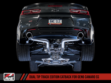 Load image into Gallery viewer, AWE Tuning 16-19 Chevy Camaro SS Non-Resonated Cat-Back Exhaust - Track Edition (Chrome Silver Tips) - AWE Tuning - 3020-32048