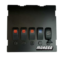 Load image into Gallery viewer, Moroso 99-04 Mazda Miata NB Radio/HVAC Pocket Block Off Plate With Switches - Moroso - 74317