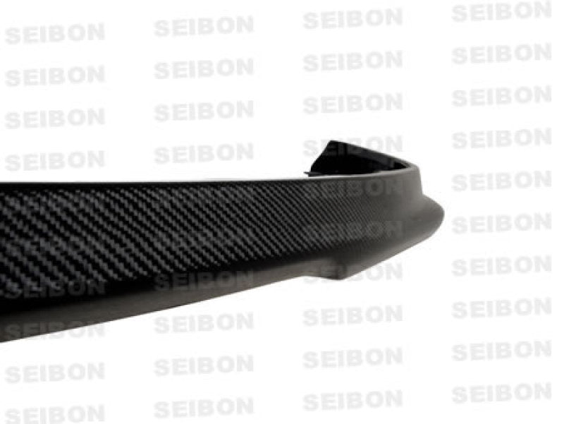DL-style carbon fiber front lip for 2003-2005 Mitsubishi EVO8 - Seibon Carbon - FL0305MITEVO8-DL