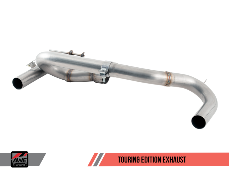 AWE Tuning BMW F3X 340i Touring Edition Axle-Back Exhaust - Chrome Silver Tips (102mm) - AWE Tuning - 3010-32034
