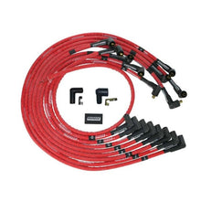 Load image into Gallery viewer, Moroso SBC Under Header 90 Deg Plug Non-HEI Sleeved Ultra Spark Plug Wire Set - Red - Moroso - 52529