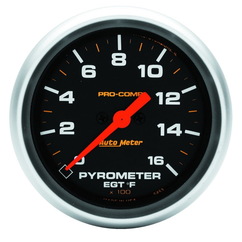 GAUGE; PYROMETER (EGT); 2 5/8in.; 1600deg.F; DIGITAL STEPPER MOTOR; PRO-COMP - AutoMeter - 5444