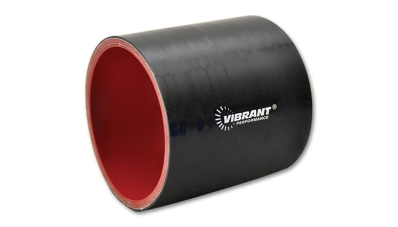 4 Ply Silicone Sleeve; 2.5 in. I.D. x 3 in. Long; Black; - VIBRANT - 2710