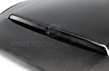 Load image into Gallery viewer, Type-SN double sided carbon fiber hood for 2015-2017 Ford Mustang - Anderson Composites - AC-HD15FDMU-SN-DS
