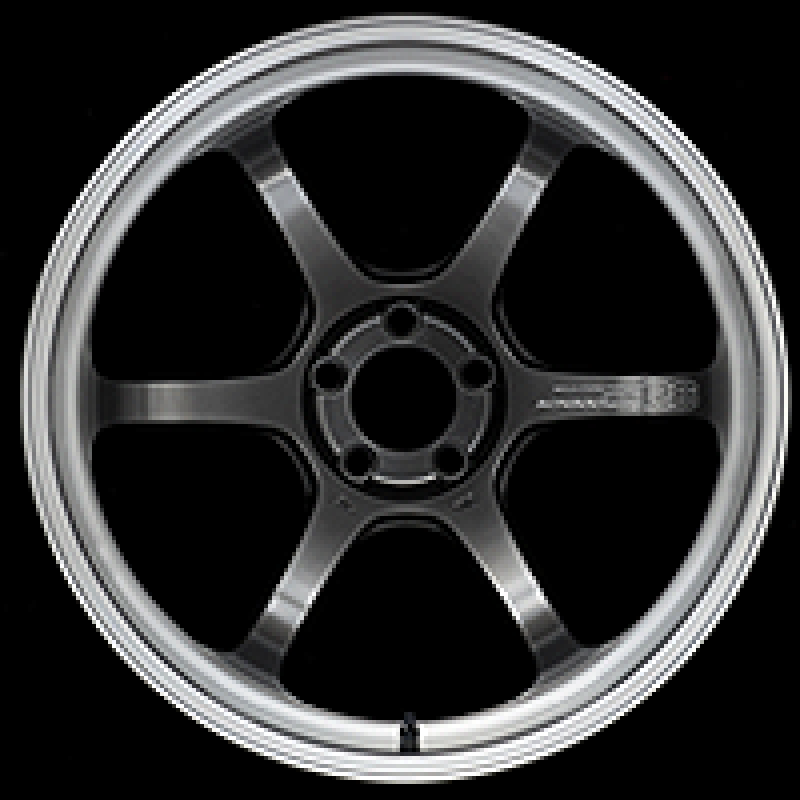 Advan R6 18x9.5 +25 5-112 Machining & Racing Hyper Black Wheel - Advan - YA68J25MMHB