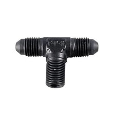 Load image into Gallery viewer, Fragola -3AN Tee 1/8 NPT On The Side - Black - Fragola - 482503-BL