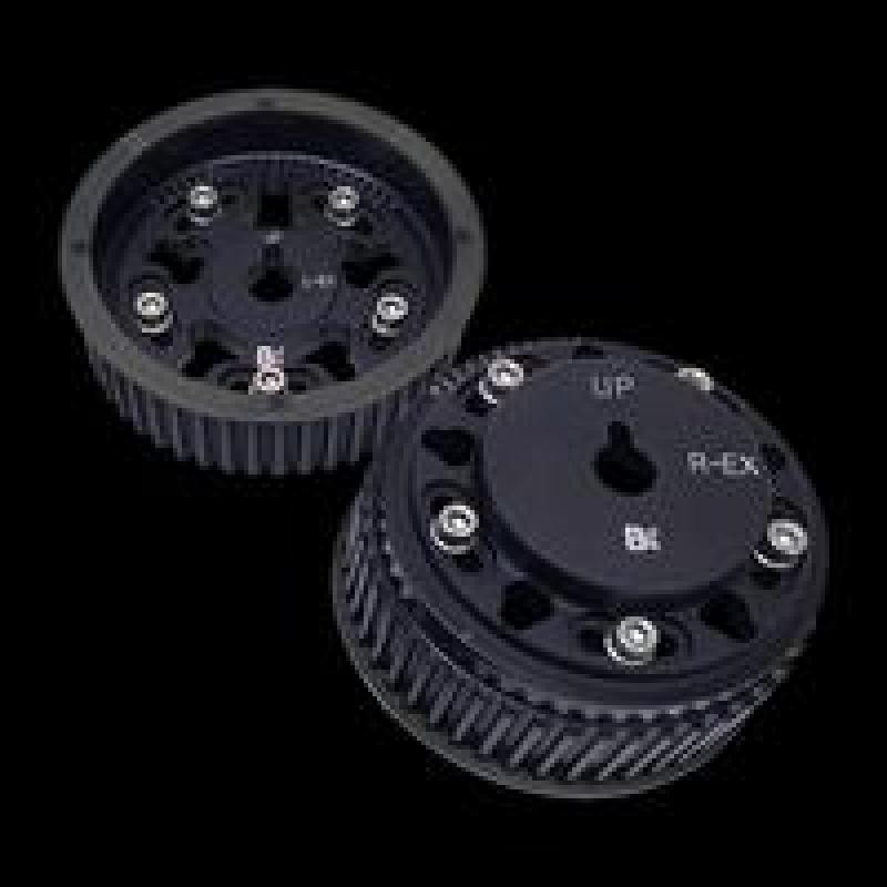 Brian Crower Adjustable Cam Gears Black for Subaru EJ205/EJ257 (set of 2)-exhaust side only - Brian Crower - BC8860B-EX