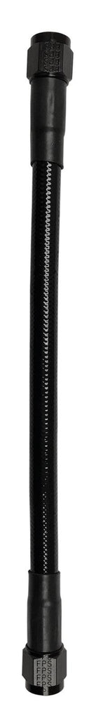 Fragola -10AN Ext Black PTFE Hose Assembly Straight x Straight 20in - Fragola - 6029-1-1-20BL