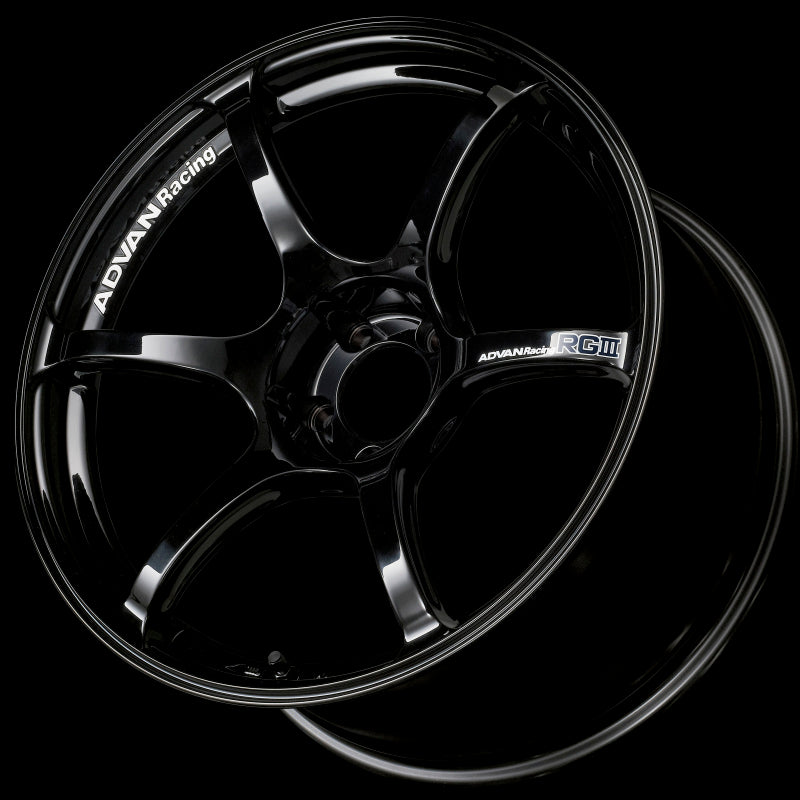 Advan RGIII 18x10.5 +15 5-114.3 Racing Gloss Black Wheel - Advan - YAR8L15EB
