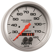 Load image into Gallery viewer, 5in. GPS SPEEDOMETER; 0-120 MPH; MARINE SILVER ULTRA-LITE - AutoMeter - 200646-33