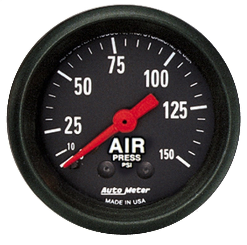 GAUGE; AIR PRESS; 2 1/16in.; 150PSI; MECHANICAL; Z-SERIES - AutoMeter - 2620