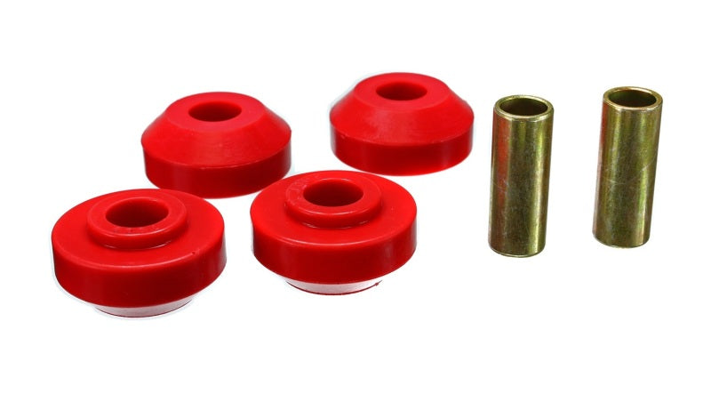 Strut Rod Bushing Set; Red; Front; Performance Polyurethane; - Energy Suspension - 4.7112R
