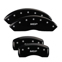 Load image into Gallery viewer, Set of 4: Black finish, Silver Buick / Buick Shield Logo - MGP Caliper Covers - 49009SBSHBK