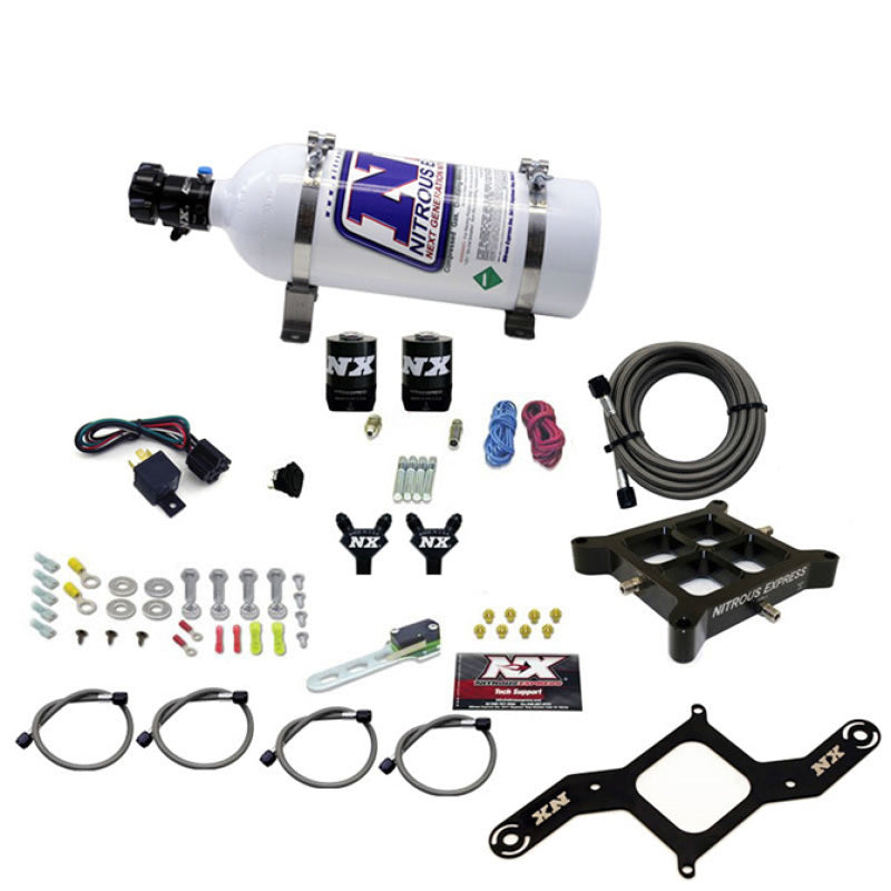 4150 BILLET CROSSBAR STAGE 6 (50-100-150-200-250-300HP); With 5LB Bottle. - Nitrous Express - 60042-05