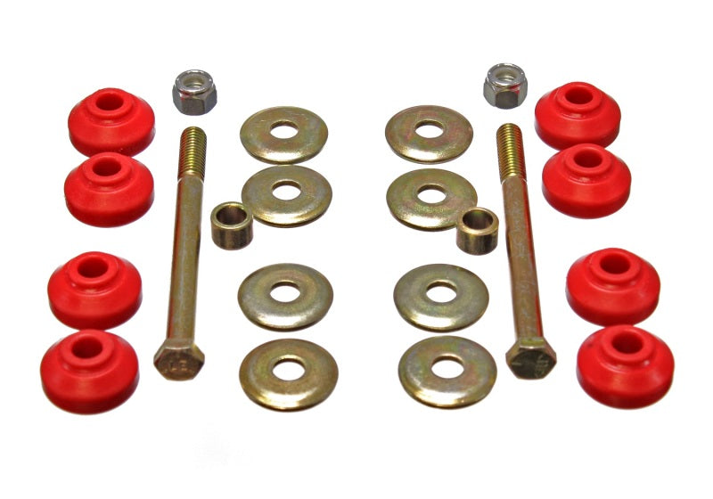 End Link Bushing Set; Red; Front; Performance Polyurethane; - Energy Suspension - 5.8107R