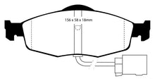 Load image into Gallery viewer, Redstuff Ceramic Low Dust Brake Pads; FMSI Front Pad Design-D801; 1997-1998 Ford Contour - EBC - DP3955C