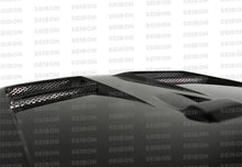 Load image into Gallery viewer, DV-style carbon fiber hood for 2008-2009 Mitsubishi Lancer - Seibon Carbon - HD0809MITLAN-DV