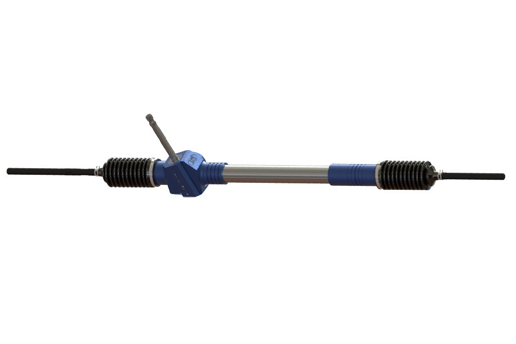 Rack and Pinion: Straight Arrow Billet Front Steer Std dim Polished - Flaming River - FR1580PL